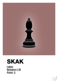 plakat: spillebrikken løber i sort - plum-Brætspil-A1two3