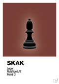 plakat: spillebrikken løber i sort - red pepper-Brætspil-A1two3