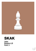 plakat: spillebrikken løber i hvid - cider spice-Brætspil-A1two3