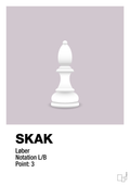 plakat: spillebrikken løber i hvid - dusty lilac-Brætspil-A1two3