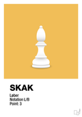 plakat: spillebrikken løber i hvid - honeycomb-Brætspil-A1two3