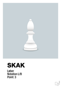 plakat: spillebrikken løber i hvid - light drizzle-Brætspil-A1two3