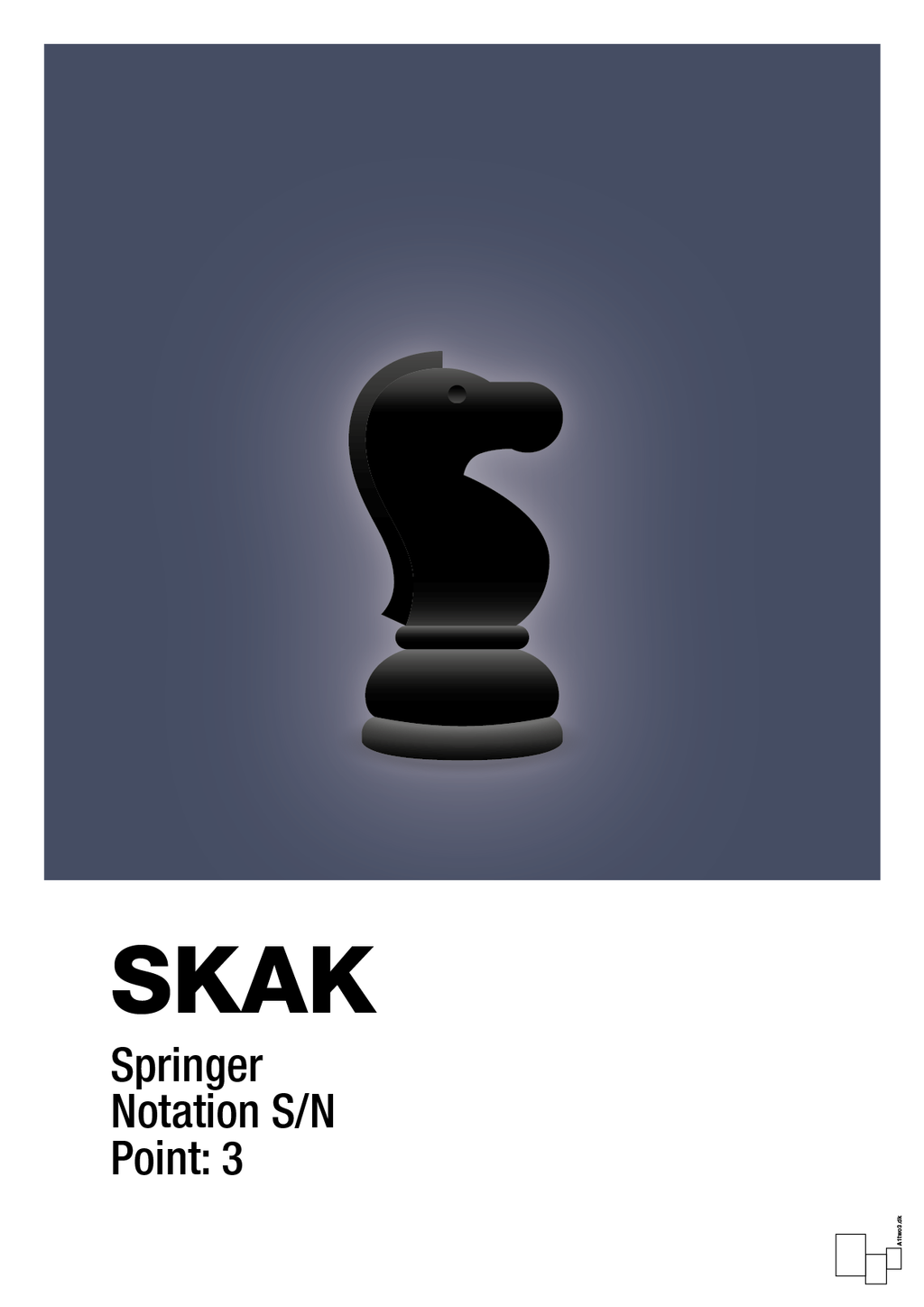 Spillebrikken springer i sort - petrol-Brætspil-A1two3