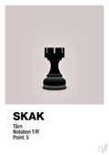 plakat: spillebrikken tårn i sort - broken beige-Brætspil-A1two3