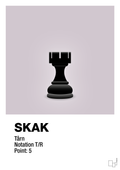 plakat: spillebrikken tårn i sort - dusty lilac-Brætspil-A1two3