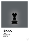 plakat: spillebrikken tårn i sort - graphic charcoal-Brætspil-A1two3
