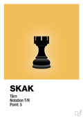 plakat: spillebrikken tårn i sort - honeycomb-Brætspil-A1two3