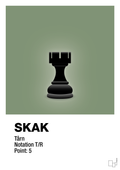 plakat: spillebrikken tårn i sort - jade-Brætspil-A1two3