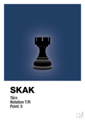 plakat: spillebrikken tårn i sort - lapis blue-Brætspil-A1two3