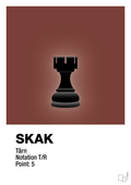 plakat: spillebrikken tårn i sort - red pepper-Brætspil-A1two3