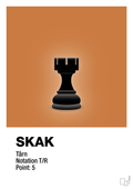 plakat: spillebrikken tårn i sort - rumba orange-Brætspil-A1two3