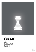 plakat: spillebrikken tårn i hvid - graphic charcoal-Brætspil-A1two3