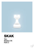 plakat: spillebrikken tårn i hvid - heavenly blue-Brætspil-A1two3