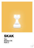 plakat: spillebrikken tårn i hvid - honeycomb-Brætspil-A1two3