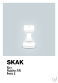 plakat: spillebrikken tårn i hvid - light drizzle-Brætspil-A1two3