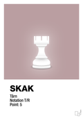 plakat: spillebrikken tårn i hvid - light rose-Brætspil-A1two3