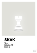 plakat: spillebrikken tårn i hvid - painters white-Brætspil-A1two3