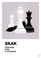 plakat: skakbrikker - dusty lilac-Brætspil-A1two3