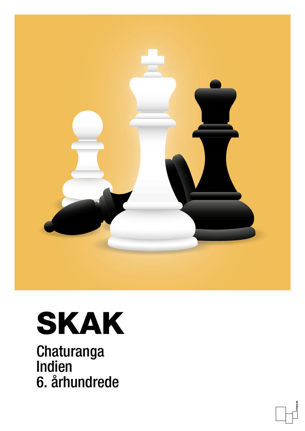 plakat: skakbrikker - honeycomb-Brætspil-A1two3