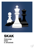 plakat: skakbrikker - lapis blue-Brætspil-A1two3