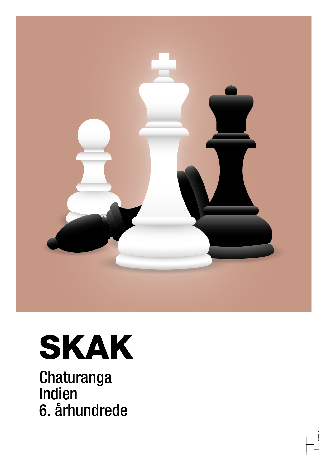 plakat: skakbrikker - powder-Brætspil-A1two3