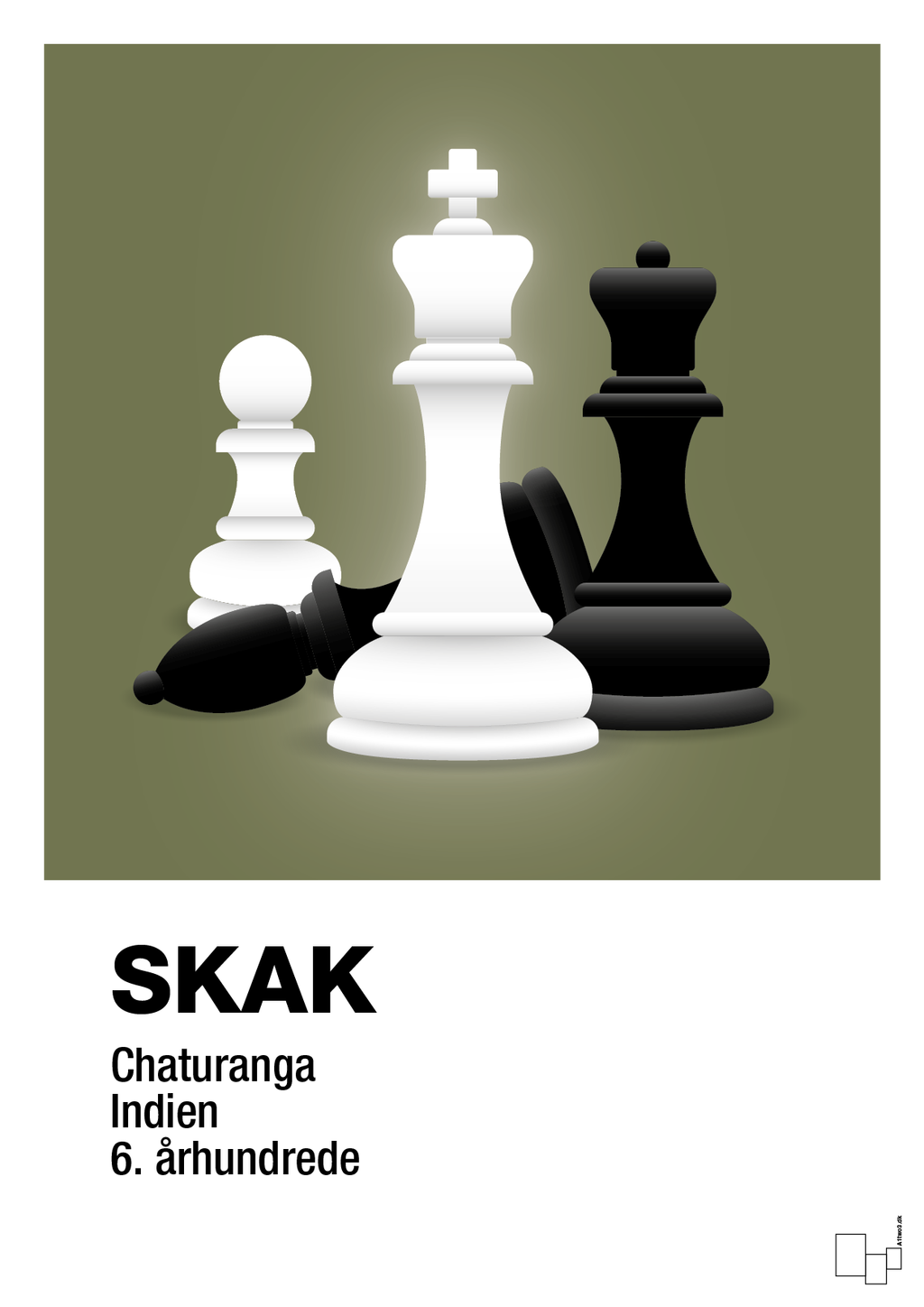 plakat: skakbrikker - secret meadow-Brætspil-A1two3