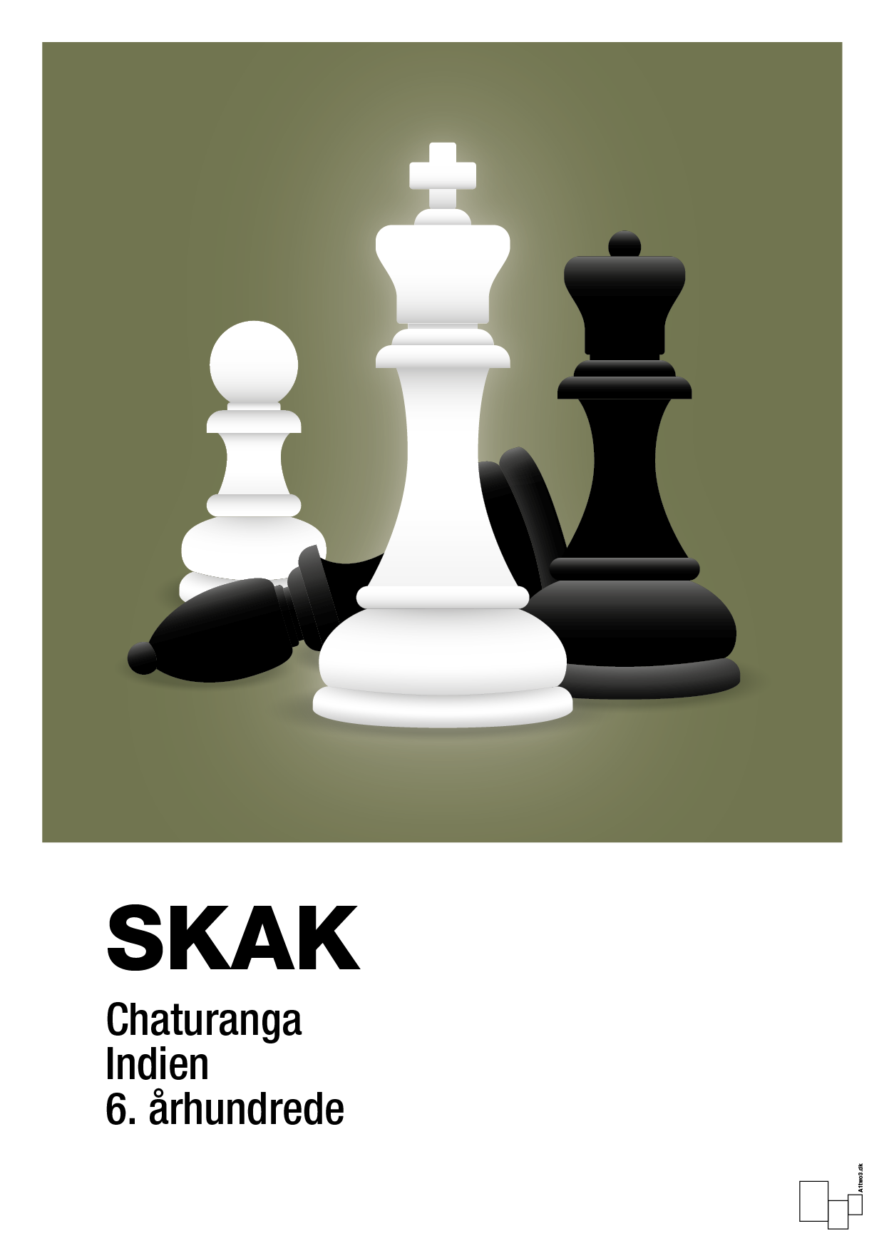 plakat: skakbrikker - secret meadow-Brætspil-A1two3