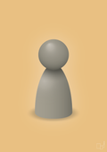 plakat: spillebrik i farven: battleship gray - charismatic-Brætspil-A1two3