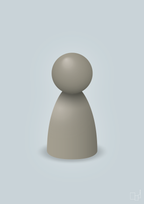 plakat: spillebrik i farven: battleship gray - light drizzle-Brætspil-A1two3