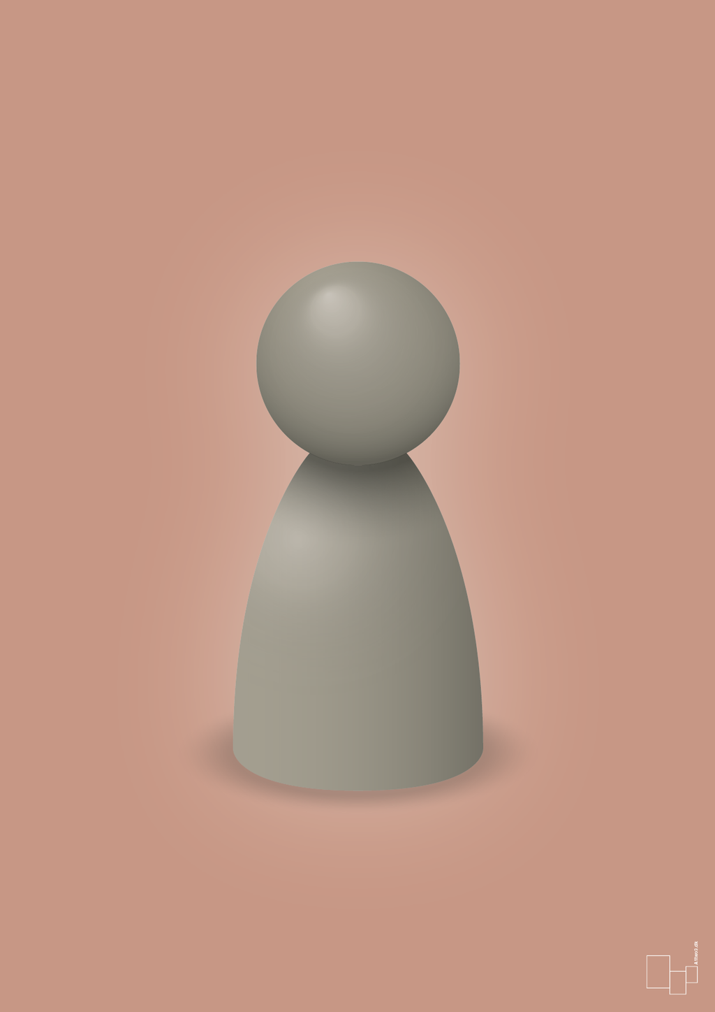 plakat: spillebrik i farven: battleship gray - powder-Brætspil-A1two3