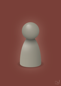 plakat: spillebrik i farven: battleship gray - red pepper-Brætspil-A1two3
