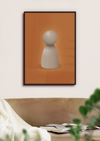 plakat: spillebrik i farven: battleship gray - honeycomb-Brætspil-A1two3