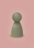 plakat: spillebrik i farven: misty forrest - bubble shell-Brætspil-A1two3