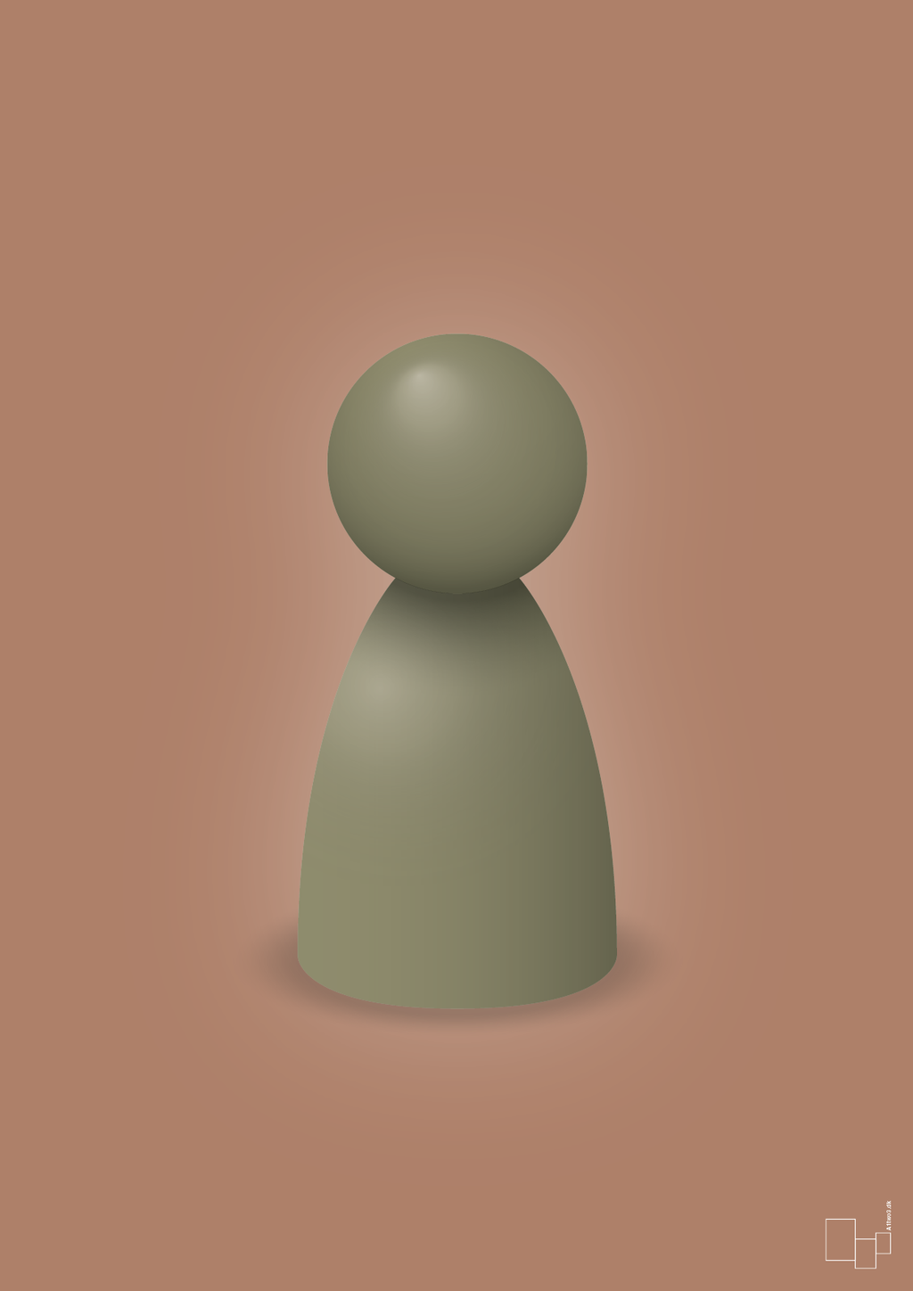 plakat: spillebrik i farven: misty forrest - cider spice-Brætspil-A1two3