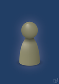 plakat: spillebrik i farven: misty forrest - lapis blue-Brætspil-A1two3