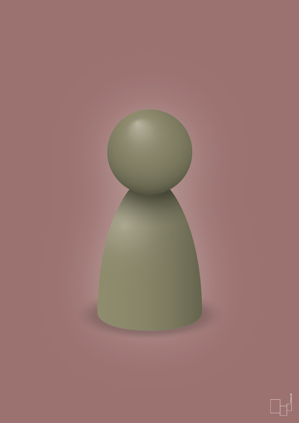 plakat: spillebrik i farven: misty forrest - plum-Brætspil-A1two3