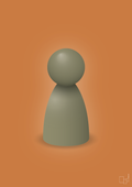 plakat: spillebrik i farven: misty forrest - rumba orange-Brætspil-A1two3