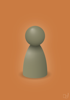 plakat: spillebrik i farven: misty forrest - rumba orange-Brætspil-A1two3