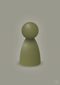 plakat: spillebrik i farven: secret meadow - battleship gray-Brætspil-A1two3