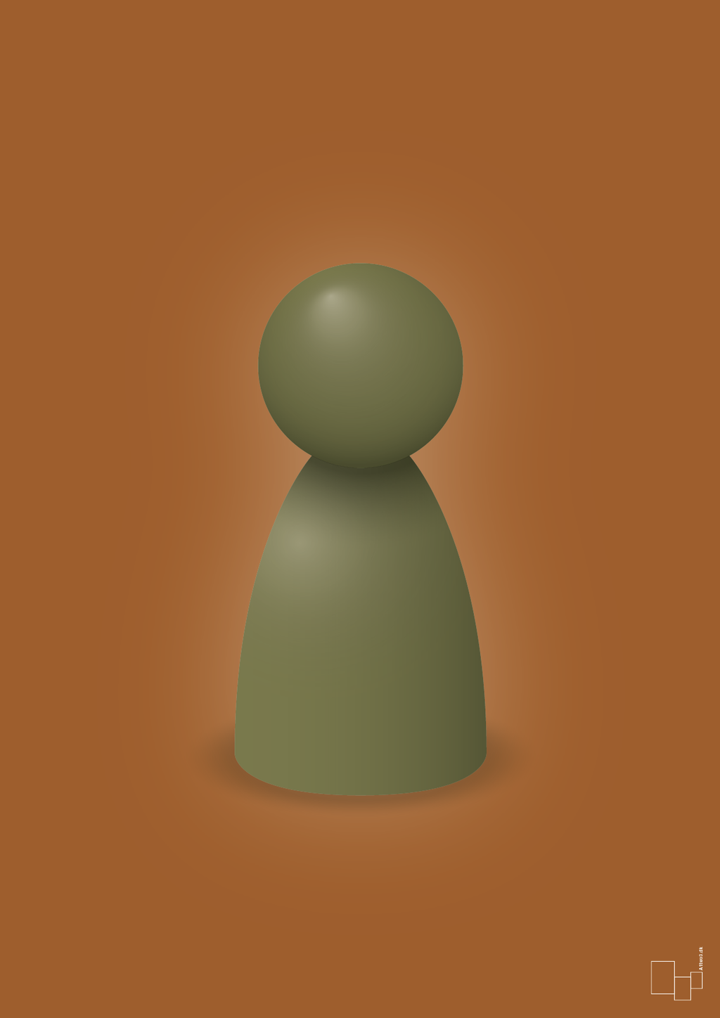 plakat: spillebrik i farven: secret meadow - cognac-Brætspil-A1two3