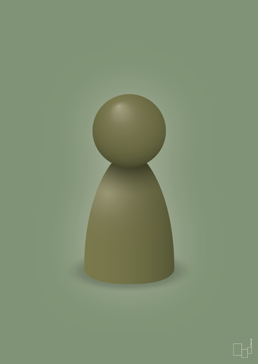 plakat: spillebrik i farven: secret meadow - jade-Brætspil-A1two3