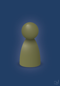 plakat: spillebrik i farven: secret meadow - lapis blue-Brætspil-A1two3