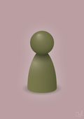 plakat: spillebrik i farven: secret meadow - light rose-Brætspil-A1two3