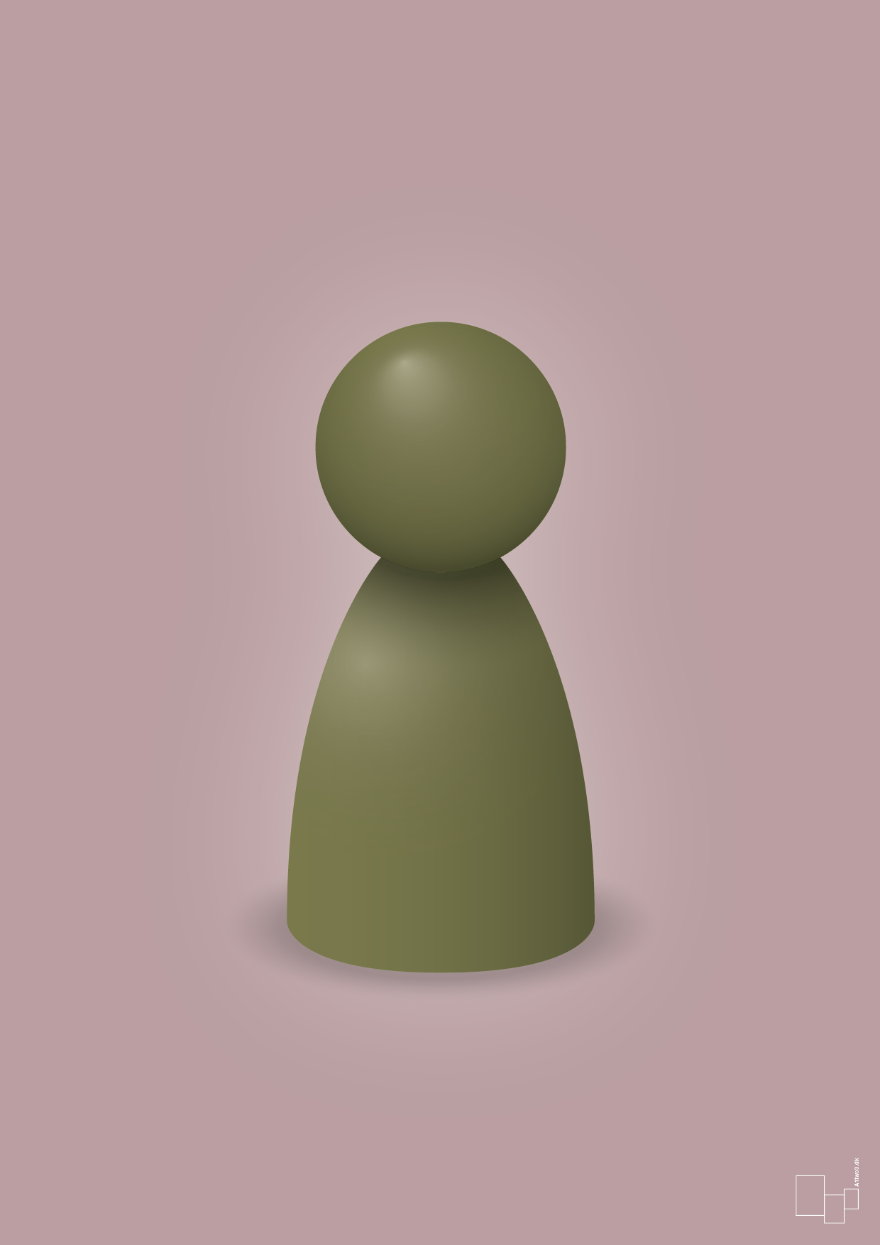 plakat: spillebrik i farven: secret meadow - light rose-Brætspil-A1two3