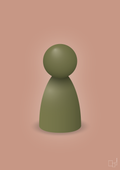 plakat: spillebrik i farven: secret meadow - powder-Brætspil-A1two3
