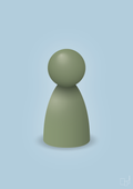plakat: spillebrik i farven: jade - heavenly blue-Brætspil-A1two3