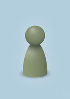 plakat: spillebrik i farven: jade - heavenly blue-Brætspil-A1two3