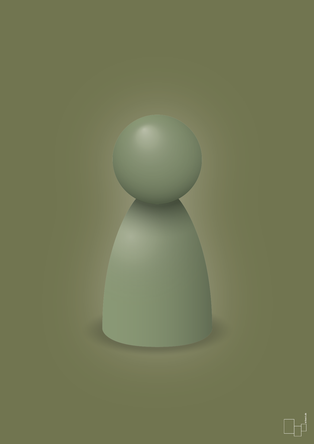 plakat: spillebrik i farven: jade - secret meadow-Brætspil-A1two3