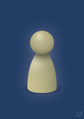 plakat: spillebrik i farven: back to nature - lapis blue-Brætspil-A1two3