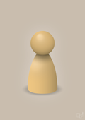 plakat: spillebrik i farven: charismatic - creamy mushroom-Brætspil-A1two3